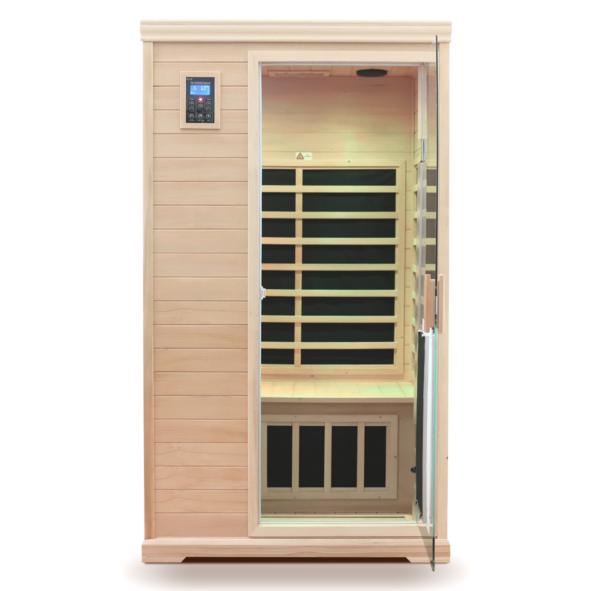 2 Person Far Infrared Hemlock Indoor Sauna Room - Natural - Image 4