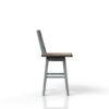 Swivel Counter Stool - Aqua Blue - Image 4