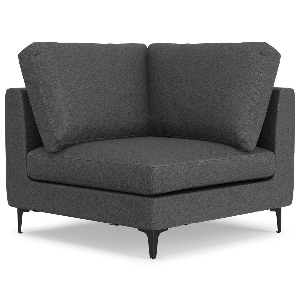 Ava - Mid Century Corner Sectional Sofa - Gray - Image 11