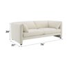 Jaeda - Boucle 3 Pieces Living Room Set - Beige - Image 6