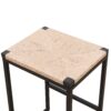 Boho Style Backless Bar Stools (Set of 2) With Paper Rope Woven Seat & Metal Frame For Kitchen Counter - Natural - Image 5