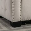 Reversible Sectional Storage Sleeper Sofa Bed, L-Shape 2 Seat Sectional Chaise With Storage, Skin-Feeling Velvet Fabric - Beige - Image 12