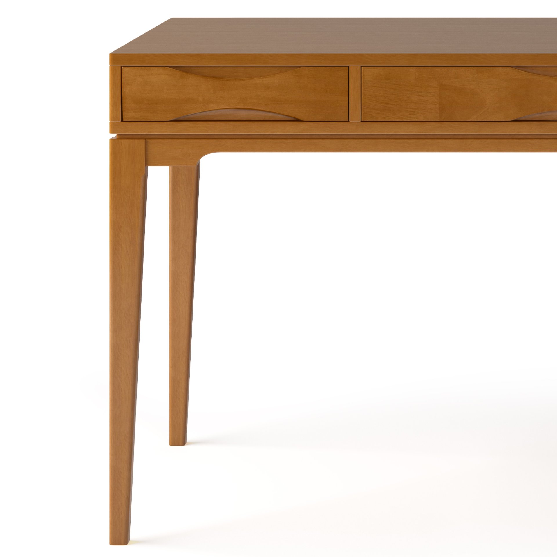 Harper - Desk - Light Golden Brown - Image 5
