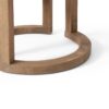 Outdoor Acacia Wood Side Table, Solid Side Table For Patio, Pool, Porch - Brown Wash - Image 12
