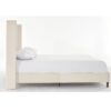 Peyton - King Bed Upholstered With High Headboard, Traditional Hand Buttoned Tufting - Ivory Velvet - Image 13