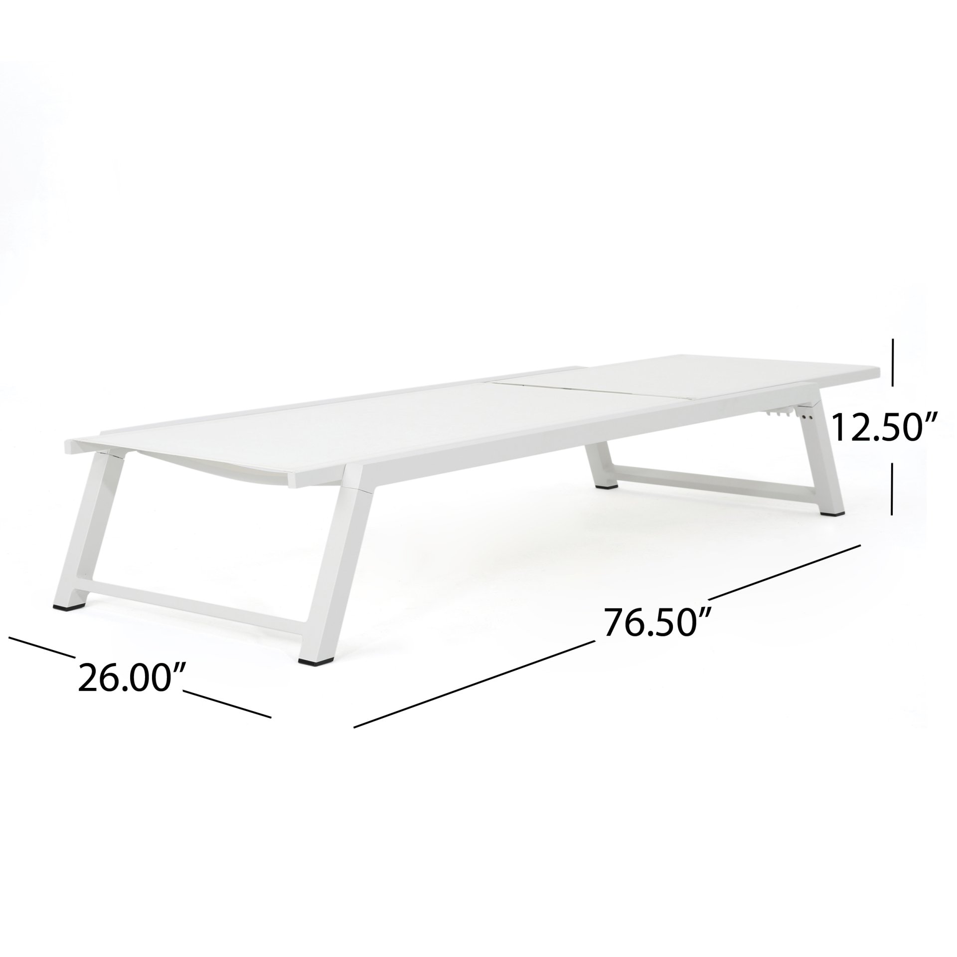 Myers - Chaise Lounge Ultimate Comfort - White - Image 3
