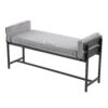 Kari - Farmhouse Bench - Black / Gray / Light Gray - Image 3