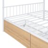 Full Size Classic House Bed With 2 Drawers - White - Image 9