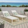 Outdoor Chaise Lounge Chair (Set of 2), Adjustable Outside Chair, All Weather Use UV Resistant 400Lbs Weight Capacity - White - Image 15