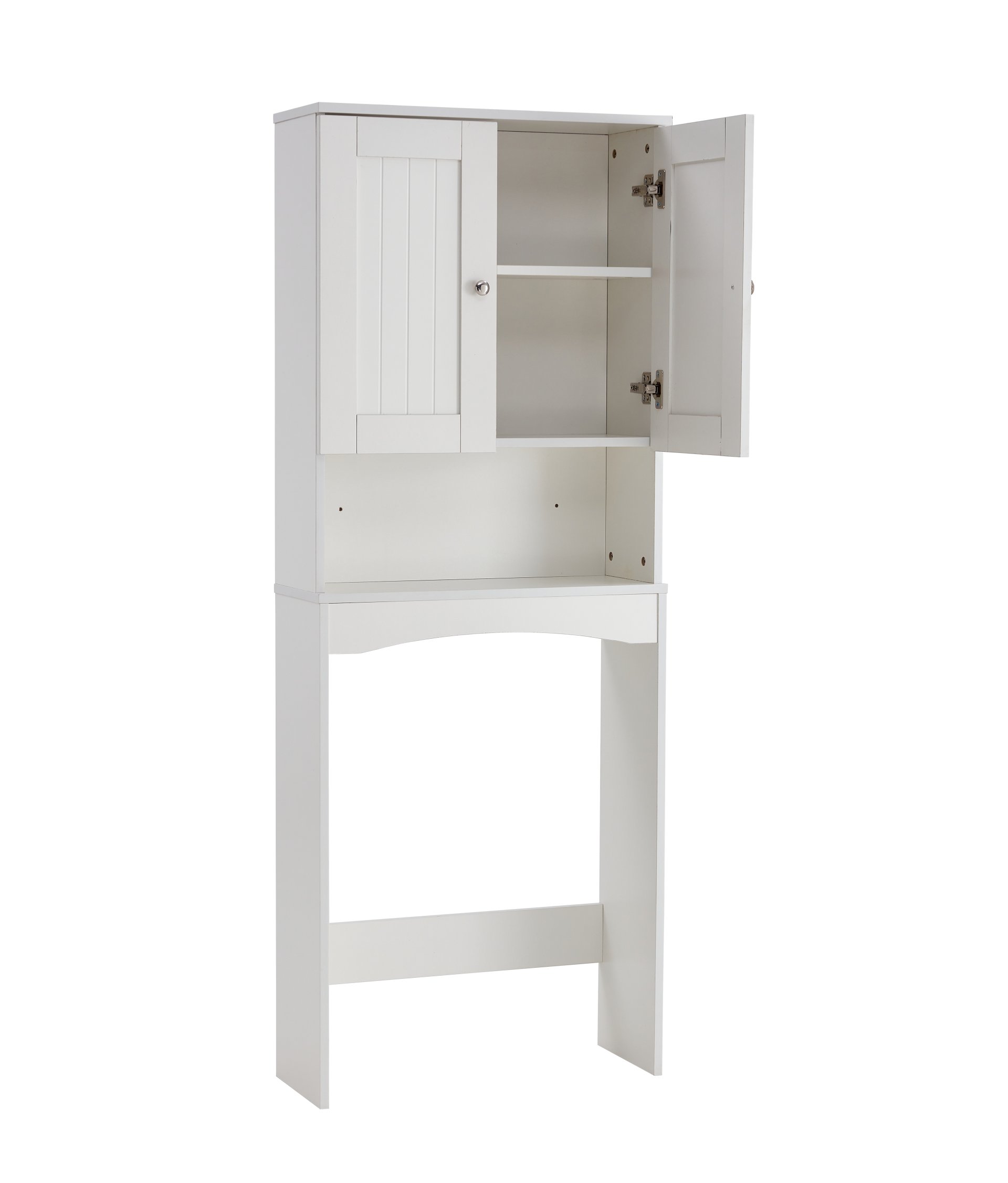 Home Bathroom Shelf Over-The-Toilet, Bathroom Spacesaver, Bathroom Storage Cabinet Organizer - White - Image 15