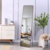 4Th Generation Floor Standing Full Length Mirror Wall Mounted Glass - Transparent - Image 17