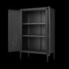 Suitable For Steel Storage Cabinets In Living Rooms, Kitchens, And Bedrooms, 2 Door Miscellaneous Storage Cabinet, Garage Tool Storage Cabinet, And Office File Cabinet 2 Movable Partitions - Black - Image 5