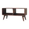 Curved Double Slot Media Unit - Dark Brown - Image 4