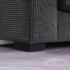 Naomi - 3 Piece Upholstered Sectional - Dark Gray - Image 4