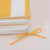 2 Piece Outdoor Chaise Lounge Cushion Set, Replacement Cushions For Patio Furniture - Yellow / White - Image 7