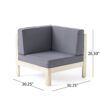 Brava - X Back Right Arm Chair - Light Gray - Image 2