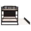 Full Over Full Bunk Bed With Twin Size Trundle And Staircase - Espresso - Image 10