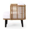 Outdoor Wicker Club Chair With Water Resistant Cushion - Brown - Image 7