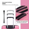 Hardshell Suitcase Double Spinner Wheels Pp Luggage Sets Lightweight Durable Suitcase With Tsa Lock, 3 Piece Set (20/24/28) - Pink - Image 7