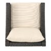 Antibes - Armchair Stylish Outdoor Wicker Club Chair With Water Resistant Cushions - Brown - Image 9