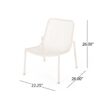 Kincaid - Stackable Iron Chair Outdoor Seating - Matte White - Image 3