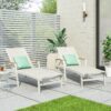 Oxton - Chaise Lounge Stylish Outdoor Seating - White - Image 4
