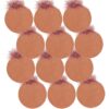 Christmas Ball Ornaments, Glass Decorative Hanging Ball Christmas Tree Ornaments For Holiday Party Decorations (Set of 12) - Brown - Image 2