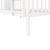 Full Over Full Bunk Bed With Ladder For Bedroom, Guest Room Furniture - White - Image 5