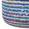 Margo - Round Pouf - Blue - Image 4