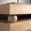 Slim Console Table, Narrow Entryway Table With Bead Detail - Light Natural / Natural - Image 8