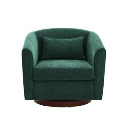 Swivel Accent Chair For Living Room, Sofa Chairs With Base Side, Comfy Swivel Accent Chair With Wide Upholstered, For Living Room - Green