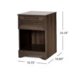 Broxon - 1 Drawer Nightstand - Walnut - Image 3