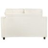 Chaise Lounge Sofa Bed With Tufted Seat And Detachable Pillows Chenille - Beige - Image 14
