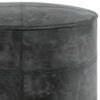 Connor - Round Pouf - Distressed Black - Image 4