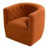 Delaney - Swivel Chair - Burnt Orange - Image 4