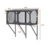 Premium Cat Window Box With Bug Proof Net For Large Indoor Cats Spruce Wood & Polyester - Antique Gray - Image 3
