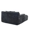 Chenille Interior Lazy Sofa Chaise Lounge Armchair With 3 Pillows And Armrests, Soft Chenille - Black - Image 13
