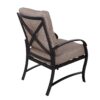 Modern Dining Chair With Back And Seat Cushion (Set of 2) - Antique Bronze - Image 4