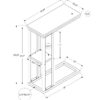 Accent Table C - Shaped, Contemporary And Modern - White - Image 12