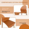 4 Piece Set Of Single Chairs With A Design Combining Modern And Traditional Elements, Durable And Comfortable - Tropical Orange - Image 8