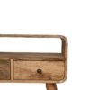 Mini Curved Media Unit - Oak - Image 9
