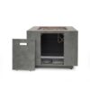 Modern Iron Square Fire Pit With 50, 000 Btu Output - Stone Gray - Image 6
