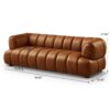Jasmin - Upholstered Sofa - Cognac / Tan - Image 5