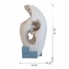 Abstract Water Fountain With Base With Light, For Indoor And Outdoor - White / Blue - Image 10
