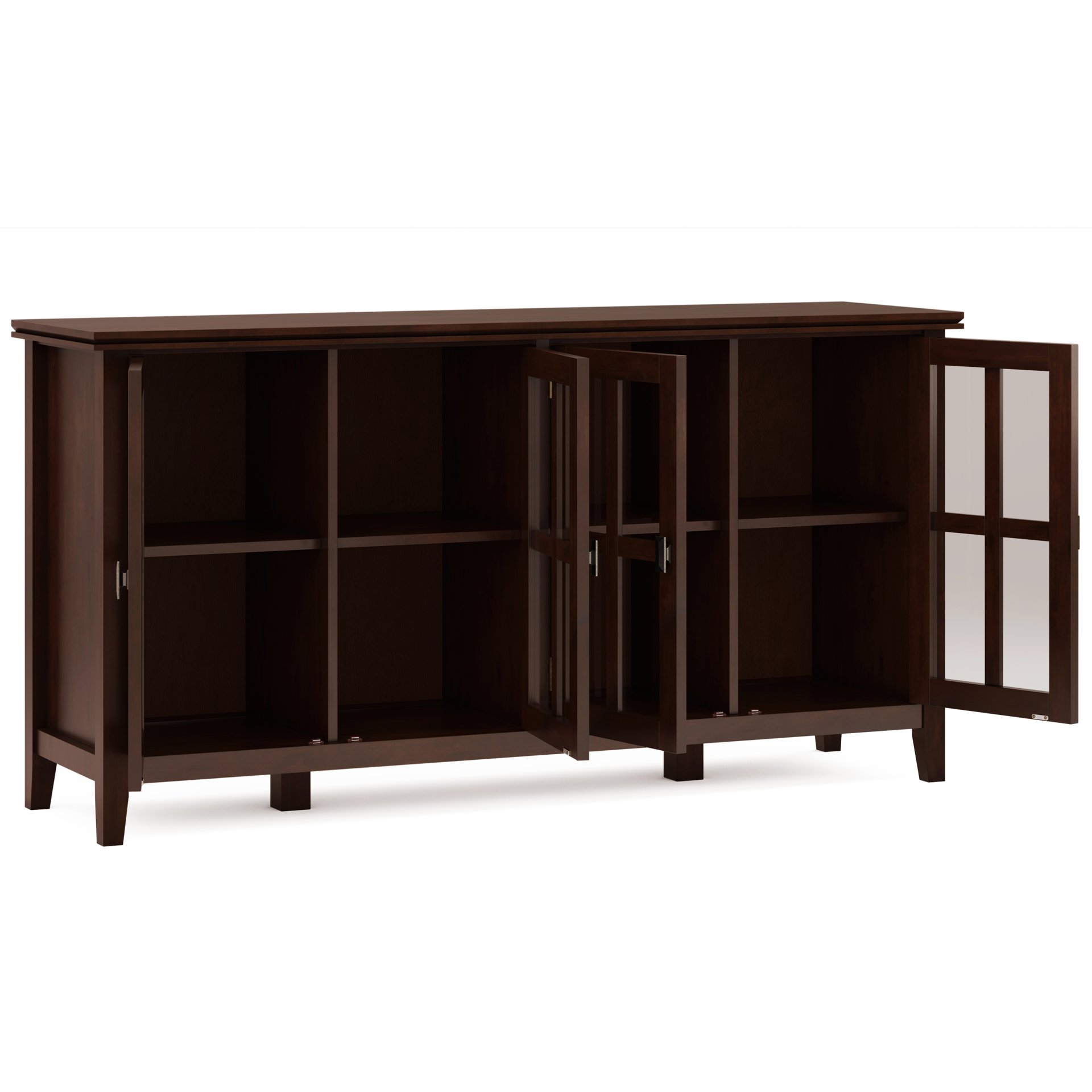 Artisan - Wide 4 Door Storage Cabinet - Russet Brown - Image 10