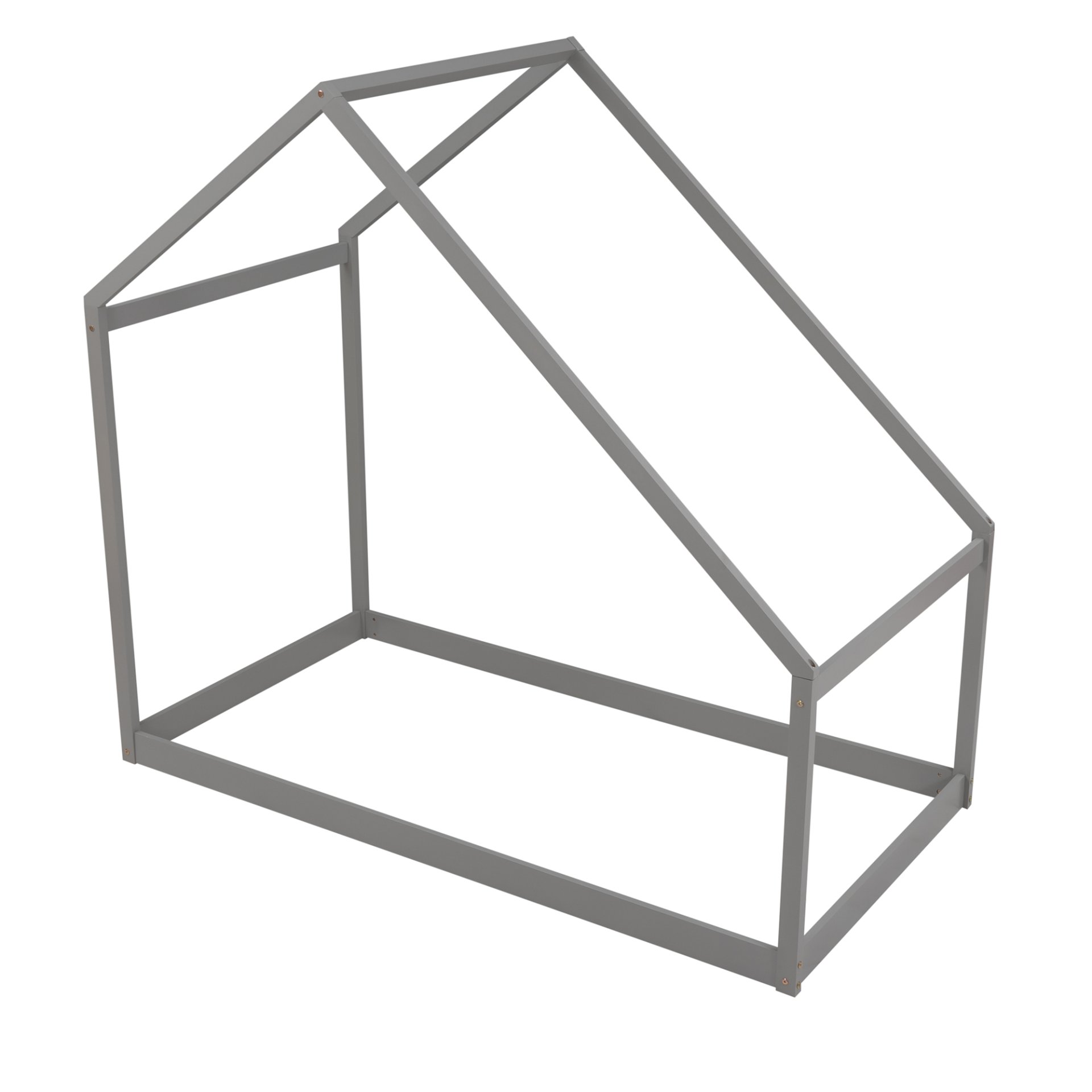 Twin Size Playhouse Style Bed - Gray - Image 9