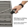 Heavy Duty Dog Cage Pet Crate With Roof & Window On Roof - Black - Image 3