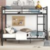 Full Over Full Metal Bunk Bed - Black - Image 11