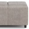 Avalon - Storage Ottoman - Distressed Gray Taupe - Image 4