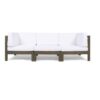 Oana - Modern 3 Piece Sofa Set With Water Resistant Cushions - White - Image 2